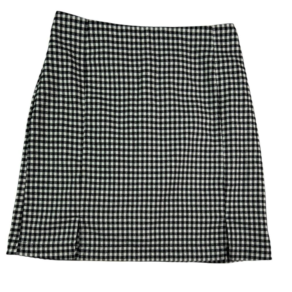 Eyeshadow Black White Gingham Check Mini Skirt Sz 3 Dark Academia Preppy Grunge